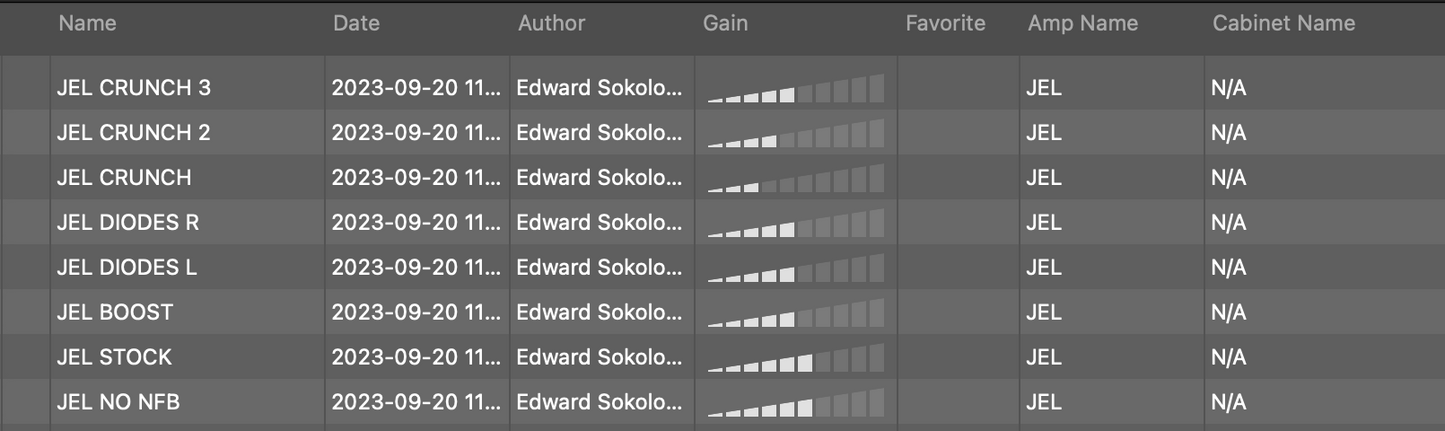 JEL - Kemper Profiles